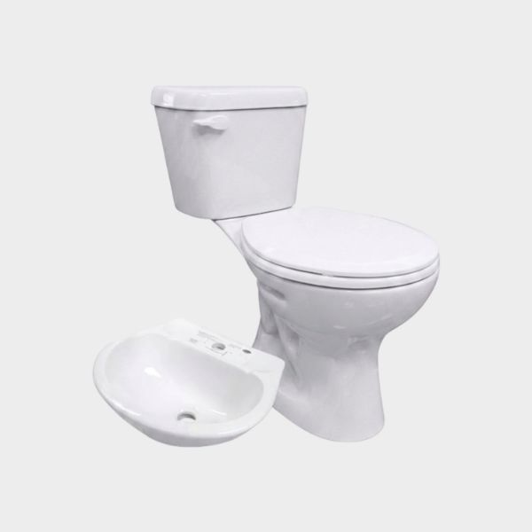 Imagen de JUEGO WC FIRENZE TZ SA+LAV SHELBY BLANCO