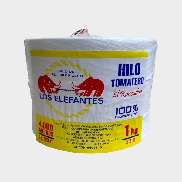 Imagen de HILO TOMATERO BLANC 1KG 4.000M ELEFANTE