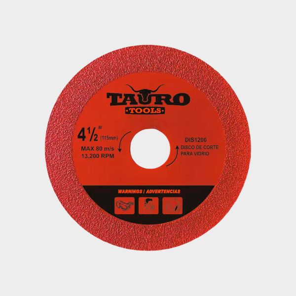 Imagen de DISCO CORTE DE VIDRIO 4-1/2" TAURO