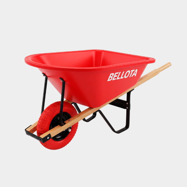 Imagen de CARRETILLA PLASTICA ROJA 95L BELLOTA